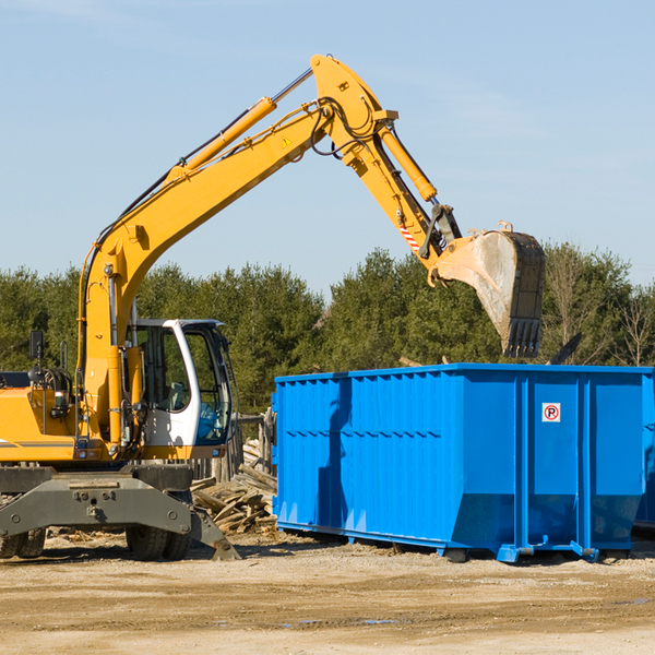 what size residential dumpster rentals are available in Readfield Maine